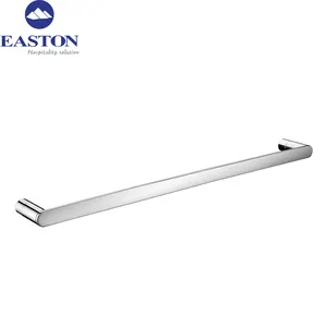 Hot sale hotel 60cm long 304 stainless steel wall mounted towel bar for bathroom