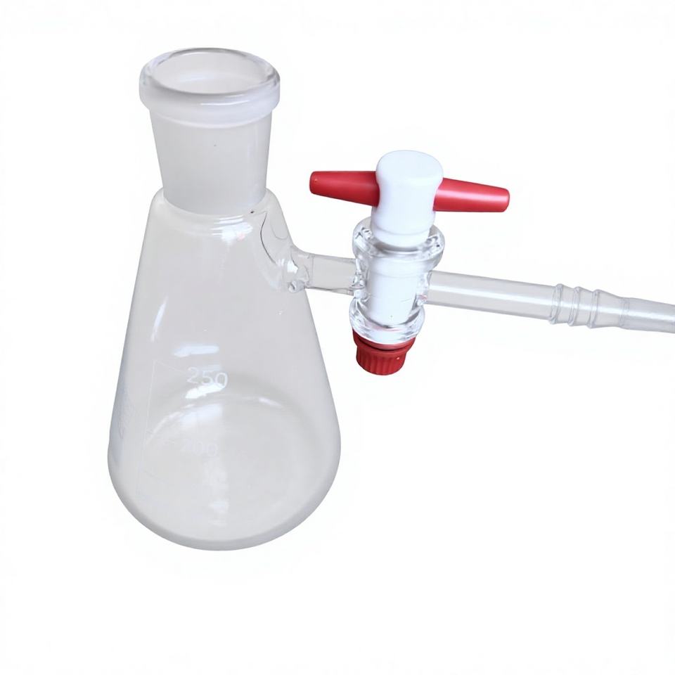 MAYALAB MCJ25 Laboratory Borosilicate Glass Erlenmeyer Filtering Flask ...