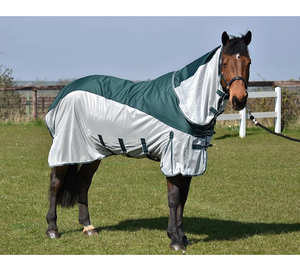 Alfombra de caballo de malla transpirable ligera hecha de poliéster duradero Ideal para la mosca de verano y la protección UV - Product Image 3