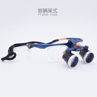 Head-mounted Type 2.5X/3.5X Oral Therapy Magnifier Dental Surgical Exam Microsurgery Glasses