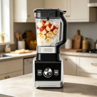 Robot culinaire multifonction 12-en-1, mixeur 1500W, appareil de cuisine domestique pour mélanger, broyer la glace et faire des milkshakes