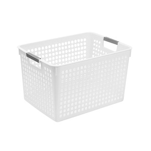 <b>Plastic</b> Storage <b>Basket</b> Rectangle Thickened Multi Purpose Organizer For Home Snacks Toys Food Container Eco Friendly - Product Image 5