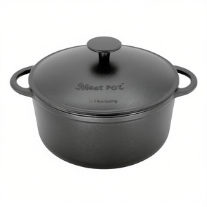 Olla de hierro fundido Meat Pot Rustica de 5.5 Qt con tapa para cocinar a fuego lento - Product Image 2