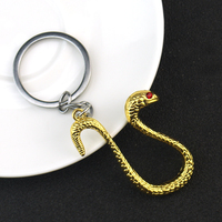 Anime Boa Hancock Snake Pendant Necklace Cosplay Metal Keychain Dangler Fashion Accessories