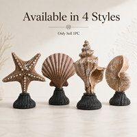 Sculpture de coquillage antique de style méditerranéen en résine, accessoires de décoration de bureau et de maison, statue d'étoile de mer, artisanat de décoration intérieure