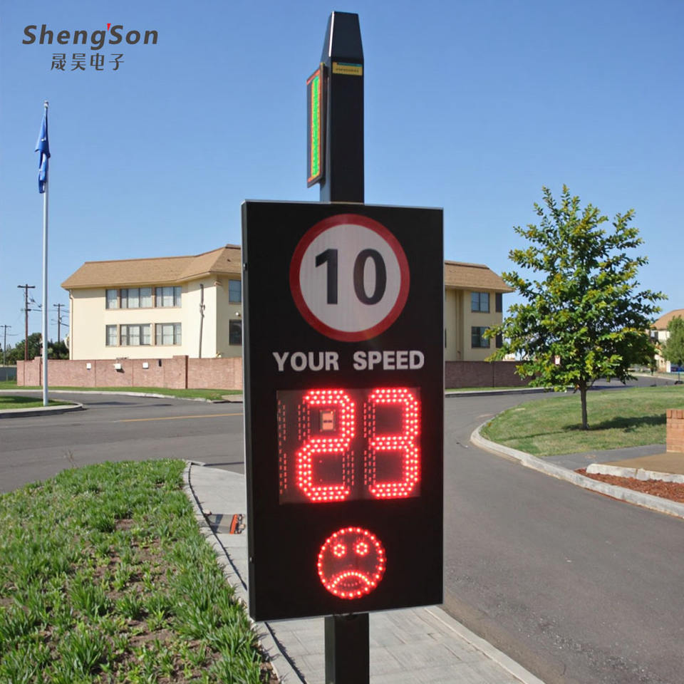 Radar Speed Limit LED UV Printed Traffic Sign Board 24 in with Audible ...