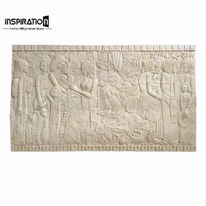 Superbe Panneau Décoratif Créatif Osiris Judge pour Musée, Galerie, Exposition d'Art Égyptien, Pyramide en Pierre Artificielle - Product Image 1