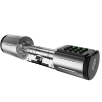 Kunci Pintu Silinder Pintar TTLock Tuya IP65 Gagang Mewah Tahan Air Kartu Memori Multi-Pintu untuk Kaca/Aluminium Proteksi IP