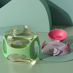 Vaso de entrenamiento PPSU para niños pequeños, taza antiderrames con asa para bebés y niños - Product Image 4