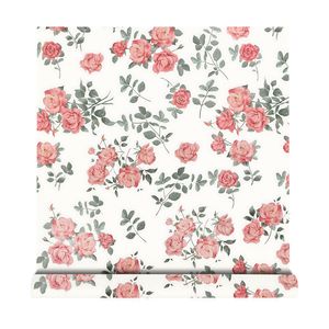Creation Of Time And Space Romantic French Style Self Adhesive Floral Wallpaper Pink Rose Home Decor Moisture Proof - Product Image 5