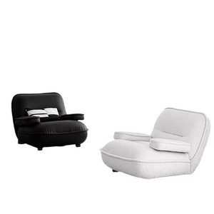 Fauteuil individuel <span class=keywords><strong>Beetle</strong></span> Hug Design en <span class=keywords><strong>velours</strong></span> flocon de neige / cuir technique, fauteuil de détente rembourré - Product Image 5