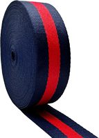 Sangles de sac en sangle tissée de polyester 38 mm à rayures chevrons écologiques personnalisées, pour bandoulière, DIY, en stock, échantillon gratuit