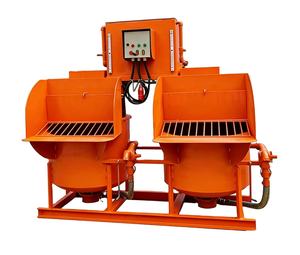 Mezcladora de doble cilindro para la construcción de viviendas, con capacidad automática para transportar la lodosa mezcla, capacidad del cilindro único 550L - Product Image 3