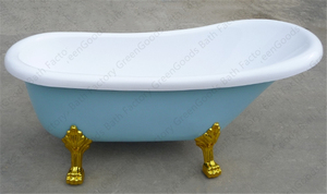 Bañeras de resina de Color azul, clásicas, acrílicas, para bañera, con función de remojo, individual, patas de <span class=keywords><strong>gallo</strong></span> - Product Image 4