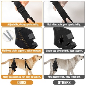 6PC Mùa Xuân Hỗ Trợ Rách Acl CCL Đầu Gối Cap Trật Khớp Chân Vết Thương Chăm Sóc Ngăn Chặn Liếm Hip Hỗ Trợ Có Thể Điều Chỉnh Dog Đầu Gối <span class=keywords><strong>Brace</strong></span> - Product Image 4