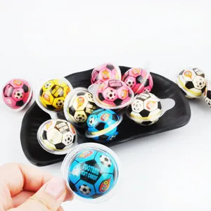 Por atacado personalizado OEM a granel 4D gummy forma realista lanches doces halal crianças Várias cores Futebol popping gummy eyeballs doces