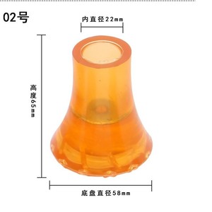 Tête de canne antidérapante en caoutchouc, diamètre intérieur de 22 mm, accessoire de canne de marche résistant à l'usure - Product Image 2