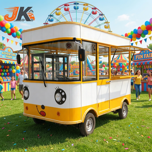 Remorque alimentaire mobile à quatre roues, durable et fiable, pour la <span class=keywords><strong>vente</strong></span> de hot-dogs et la restauration rapide, entièrement équipée, à vendre. - Product Image 1