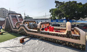 Castillo Inflable Comercial Clásico con Tobogán, Obstáculos y Diseño de los Hermanos Fontaneros, para Parques de Diversiones - Product Image 5