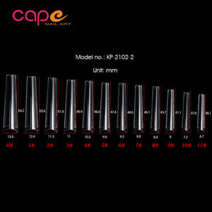 Coffret de 500/600 <span class=keywords><strong>faux</strong></span> ongles en ABS courbe C, accessoires pour Nail art, couverture partielle automatique, sans colle, en poly, 12 tailles - Product Image 6