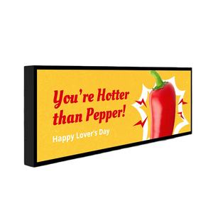 Écran publicitaire intelligent pour bar, écran LCD en bande de <span class=keywords><strong>34</strong></span> pouces, couleur noire - Product Image 1