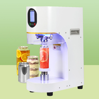 Machine automatique de scellage de canettes de boissons en plastique pour animaux de compagnie pour l'emballage des aliments brassage à froid bouteilles de boissons de jus de fruits café thé/tasse