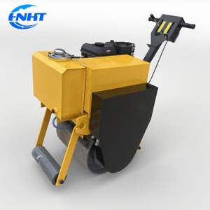 Brand New Walk-behind Vibratory Single Drum <b>Mini</b> <b>Roller</b> with Gasoline Engine and Hydraulic Transmission - Product Image 1