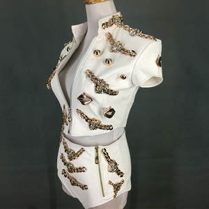 Costume <span class=keywords><strong>de</strong></span> scène <span class=keywords><strong>de</strong></span> DJ chanteur pour discothèque, 2 pièces, jazz, pôle danse, costume <span class=keywords><strong>de</strong></span> dominage, sexy, fête rave, tenues hiphop, noir - Product Image 2