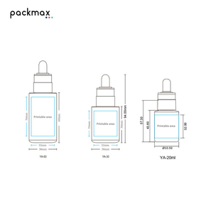 High transparency PET thick wall <b>dropper</b> <b>bottles</b> 20ml/30ml/50ml-empty refillable for serum, essence & essential oil - Product Image 6