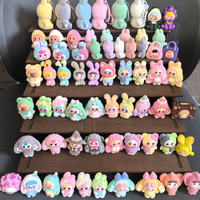 Figurine miniature 3D mignonne en résine, bébé qui pleure, lapin à trois breloques, jouet en sachet surprise de Chine, poupée bébé miniature et accessoires