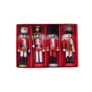 Pendentif <span class=keywords><strong>soldat</strong></span> casse-noisette rose personnalisable de 4 pieds fait à la main ornement d'arbre de Noël décoratif créatif forme de poupée - Product Image 2