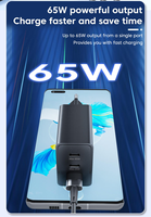 Câble de charge rapide 65W 5A, câble de données USB-C, câble Type C vers Type C