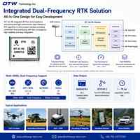 Module GNSS RTK double fréquence OTW WT-62-RK avec chipset XX, précision 1 cm + 1 ppm, NMEA RTCM pour UAV, SIG et suivi de véhicules