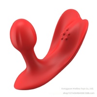 Anjoy Nouveau Vibrateur Portable Télécommandé via Application Thème Rose pour Lingerie Stimulation Clitoridienne Point G YD-Cloud Butterfly Adulte
