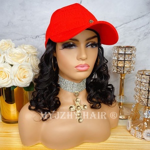 Peluca <span class=keywords><strong>de</strong></span> pelo humano <span class=keywords><strong>de</strong></span> Color <span class=keywords><strong>Natural</strong></span>, gorro <span class=keywords><strong>de</strong></span> <span class=keywords><strong>cabello</strong></span> humano <span class=keywords><strong>de</strong></span> Color <span class=keywords><strong>rojo</strong></span> ondulado suelto, barato - Product Image 5