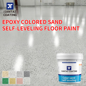 สีอีพ็อกซี่สำหรับพื้นผิวแข็งแรงทนทาน ผสมทรายสี ปรับระดับได้เอง ให้ลักษณะเหมือนกระเบื้อง ลายหินอ่อน ทนต่อการสึกหรอ และกันน้ำ - Product Image 1