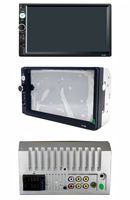 Reproductor MP5 para Auto de Doble DIN y 7 Pulgadas con Pantalla Táctil Capacitiva y Control de Botones, Estéreo para Auto