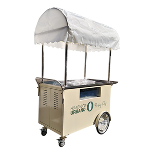 Chariot de vente ambulante populaire pour glaces italiennes, chariot à snacks, chariot à gelato avec certification CE - Product Image 1