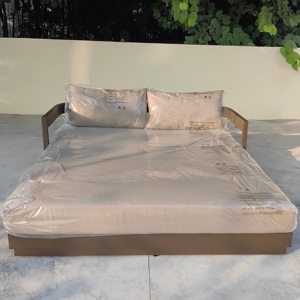 Lettino Doppio Reclinabile <span class=keywords><strong>da</strong></span> Esterno in Alluminio Nero per Piscina, Resistente a Tutte le Condizioni Atmosferiche, Prezzo di Fabbrica - Product Image 1