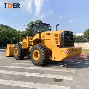 TDER fábrica chinesa grande capacidade balde 6 ton carregadeira com certificação CE