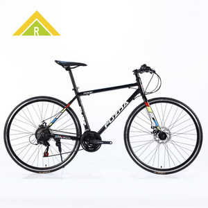 Vélo hybride Pozzia 700C, cadre rigide en aluminium, frein à disque, vélo de ville et de sport - Product Image 1