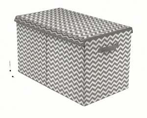 Toy Chest with Flip-Top Lid, Kids Collapsible Storage for Nursery, Playroom, Closet, Home Organization, <b>Large</b> - Product Image 1