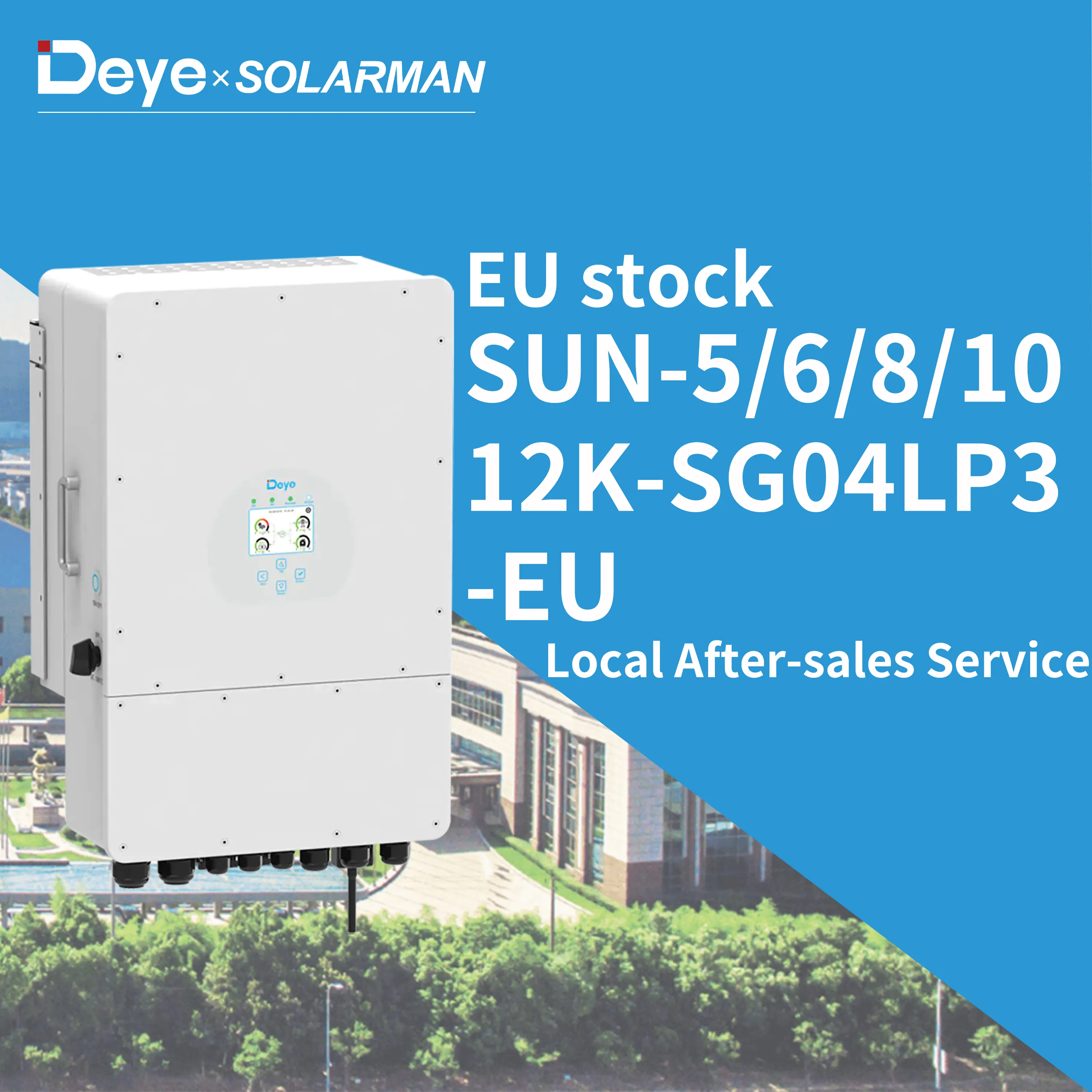 Deye SUN 5kw 6kw 8kw 10kw 12kw SG04LP3-EU three phase Deye sun-12k-sg04lp3-eu hybrid solar inverter 8kw 10kw 12kw EU STOCK