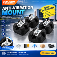 Support anti-vibration personnalisé en caoutchouc, amortisseur de chocs, isolateur de vibrations industrielles pour machines, fabricant OEM ODM