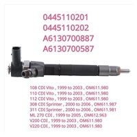 Nuevo Inyector Diesel Common Rail OEM para Autos Deportivos A6130700887 0445110201 0445110202 0445110035 0445110034 0445110096