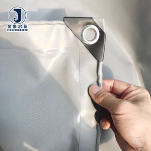 Rotolo di Telone in PVC 630 Gsm Blu/Grigio/Arancione, Telone per Camion, Telone Rivestito in PVC - Product Image 5