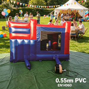 Château gonflable commercial à thème animalier avec toboggan et souffleur d'air, capacité maximale >400KG pour événements - Product Image 2