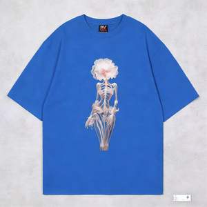 T-shirt a maniche corte stampata in cotone 100% stile americano, trendy, estiva, nuova, <span class=keywords><strong>vintage</strong></span>, retrò - Product Image 6