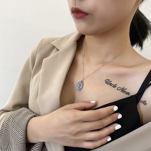 Bijoux religieux chrétiens en argent sterling 925, médaille Maria Immac Ora Pro Nobis, pendentif pour femmes - Product Image 4