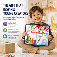 Ensemble de fournitures artistiques pour enfants, kit de papeterie, kit de peinture, kit de dessin pour enfants, fournitures artistiques pour enfants LT73404